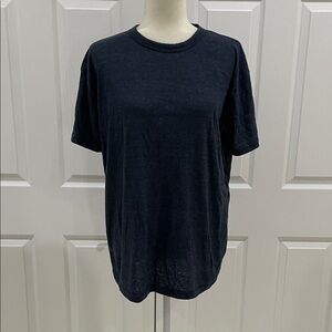 Soft as a Grape Heather Navy Short Sleeve Men's Tee Tshirt NWOT